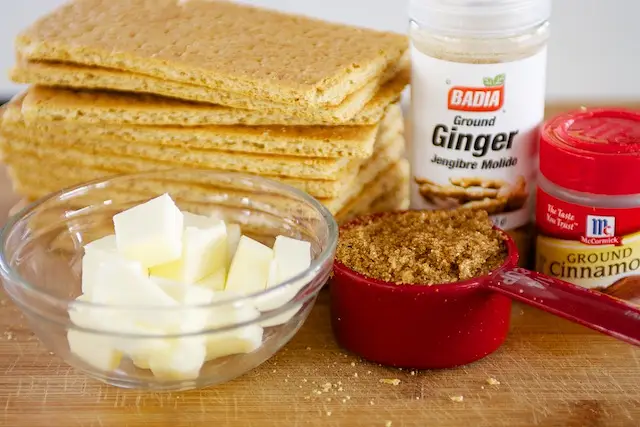 These are the ingredients you need to make the crust.