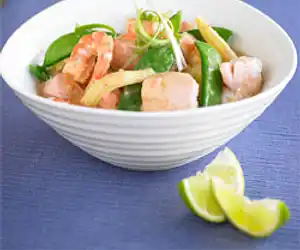 Seafood in Coconut, Ginger & Lemongrass Sauce