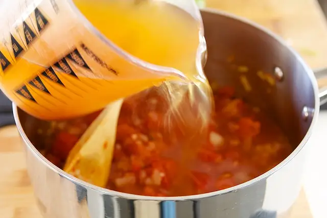 Add broth,