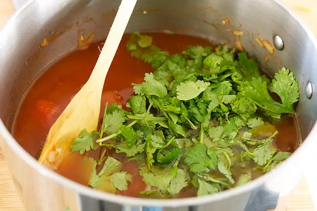 and cilantro.