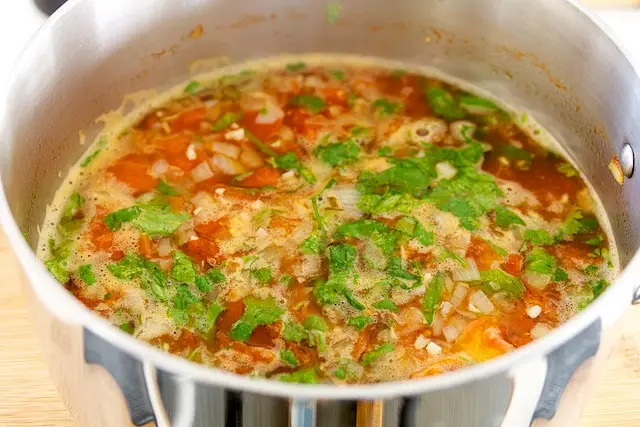 Simmer for about 15 minutes.