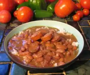 Crescent City Red Beans & Rice (Crock-Pot)