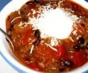 Crockpot Wild Rice Meatball Chili