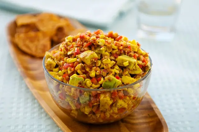 Roasted Corn & Avocado Salsa