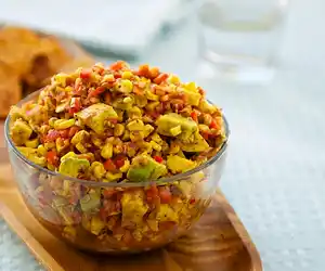 Roasted Corn & Avocado Salsa