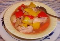 Crockpot Sweet & Sour Chicken Stew with Sweet Peppers