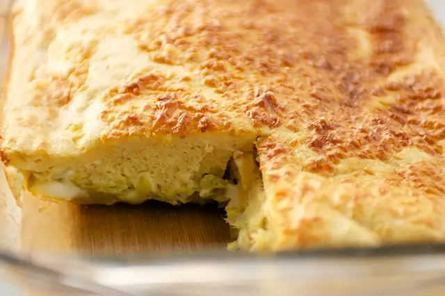 Fluffy in the inside, golden and brown on the outside. Yum!