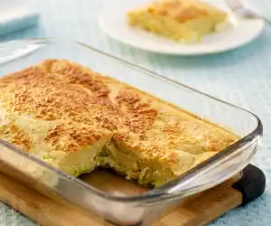 Hope's Biquick Leek Quiche