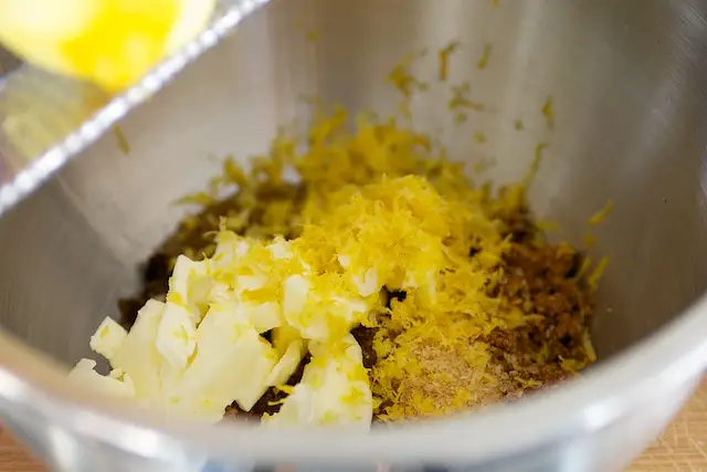 and lemon zest.