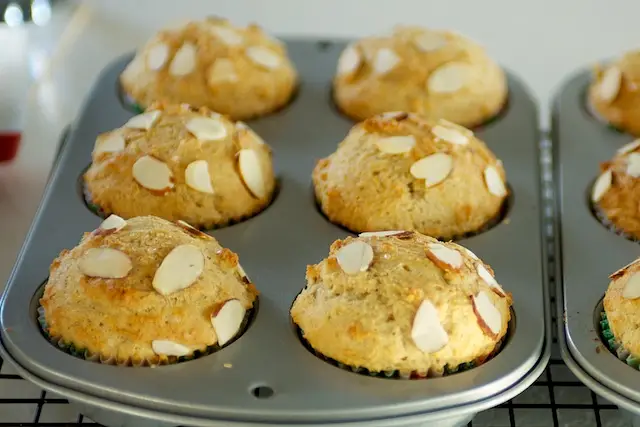 Bake at 350 degrees until the cupcakes start to become pale golden on top