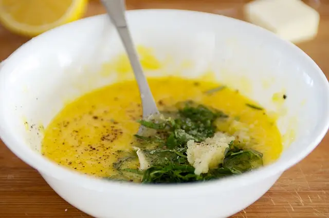 Add the batter ingredients into a small bowl.