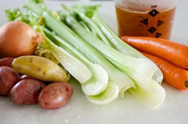 Gather together all the ingredients to make this delicious soup.