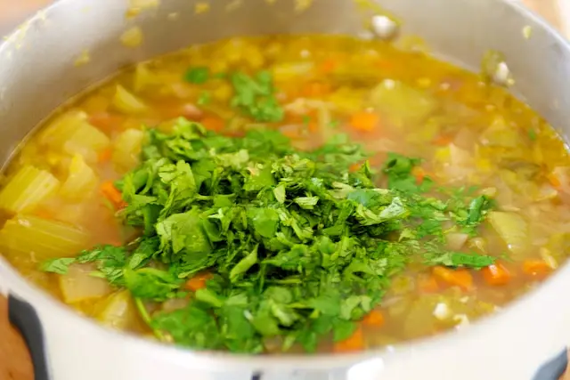 Add chopped parsley 