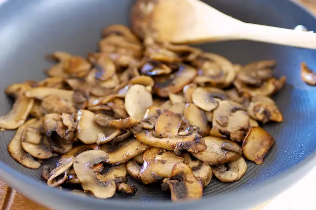 Until lightly browned and caramelized, about 10 minutes.
