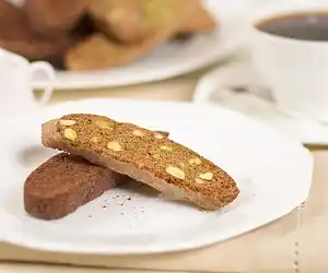 Biscotti with Pistachios & Lemon