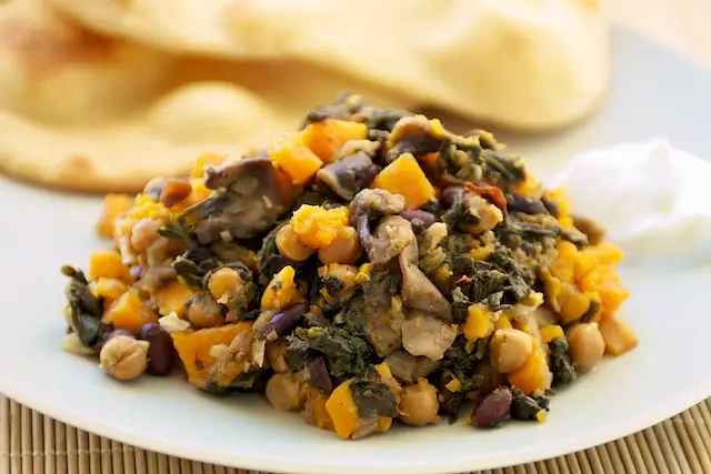 Indian Spiced Two Beans & Sweet Potato Crock Pot 