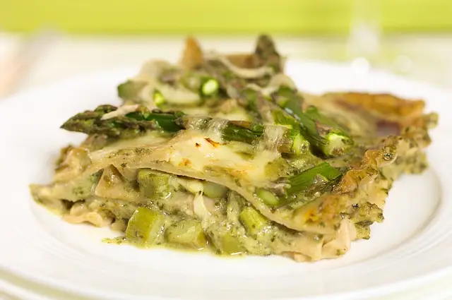 Asparagus Basil-Pesto Lasagna