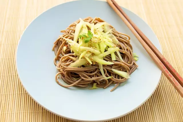 Sunomono or Japanese Noodle & Cucumber Salad