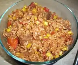 Crockpot Taco Steak & Rice