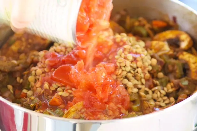 Add tomatoes.