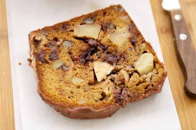 Chunks of apples, melted chocolate, and toasted walnuts all in one bite.