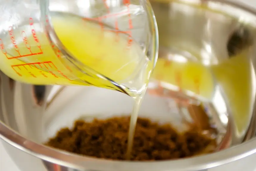 Add the olive oil, 