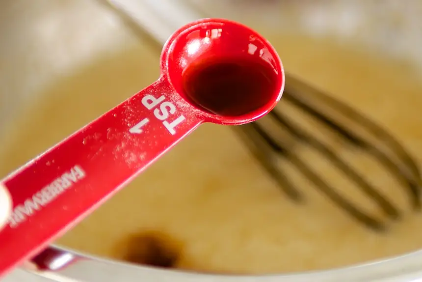 and the vanilla extract.