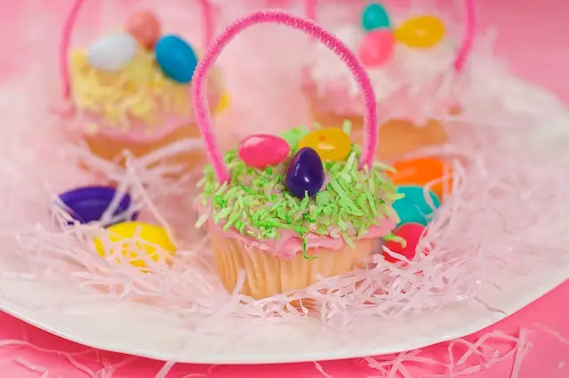 Easter Basket Cupcakes