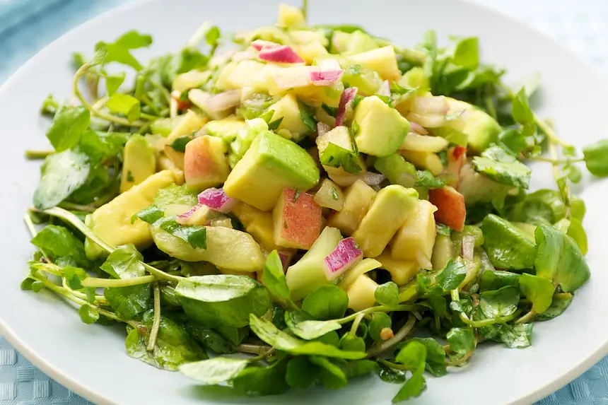 Avocado & Watercress Salad with Soy Dresssing