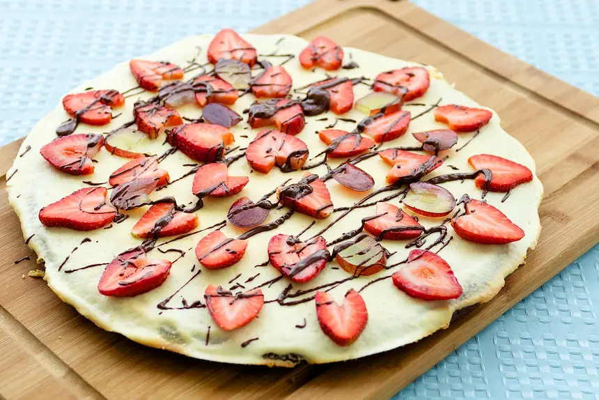 Applesauce Brownie Pizza