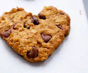 Valentine's Day Chocolate Chip & Peanut Butter Cookies