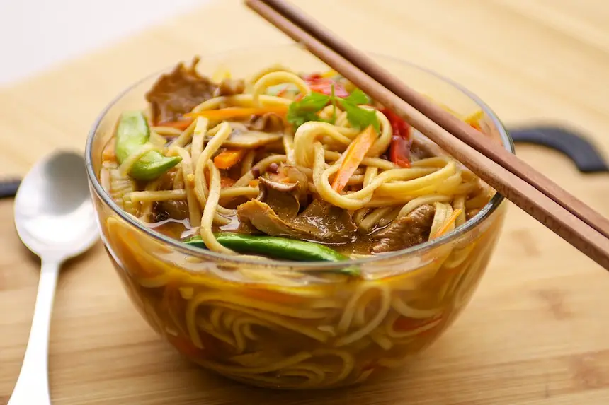 Nothing is better than a <a href="/how-to/ballistic-about-bowls" title="Ballistic About Bowls">bowl</a> of warm and hearty noodle soup in a cold day.