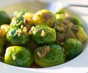 Thyme Braised Brussels Sprouts