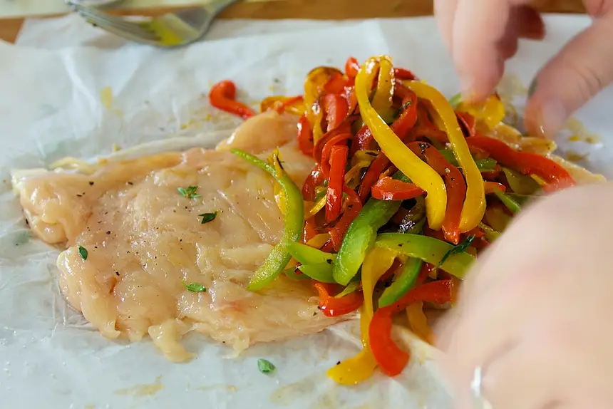 Stuff the chicken breast