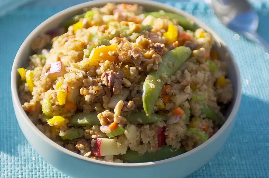 Toasted Quinoa, Apple & Walnut Salad