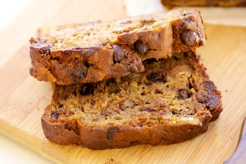 Hawaiian Banana Chocolate Bread