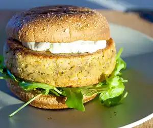 Salmon Rosemary Burgers 