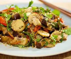 Eggplant Sichuan Style