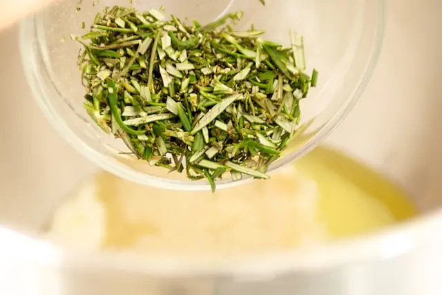 and rosemary leaves. 