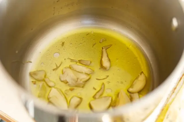 under medium low heat for about 10 minutes to develop the flavor.  