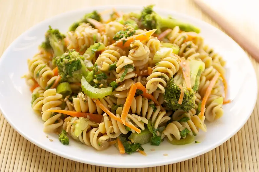Broccoli Pasta with Sesame Sauce