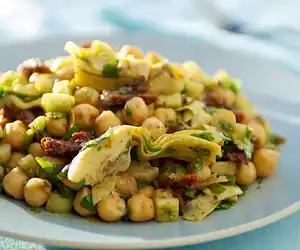 Chickpea Salad with Parsley, Lemon & Sun-dried Tomatoes