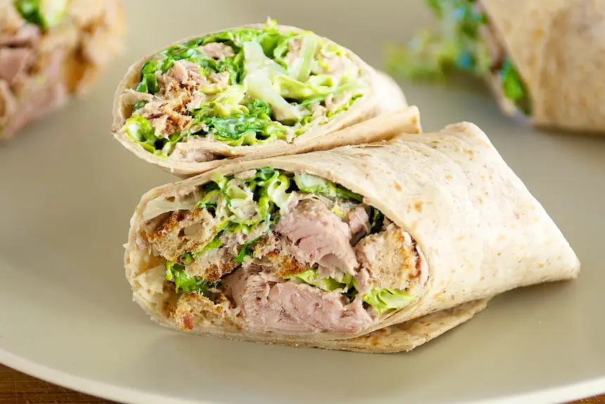 Chicken of the Caesar Wraps