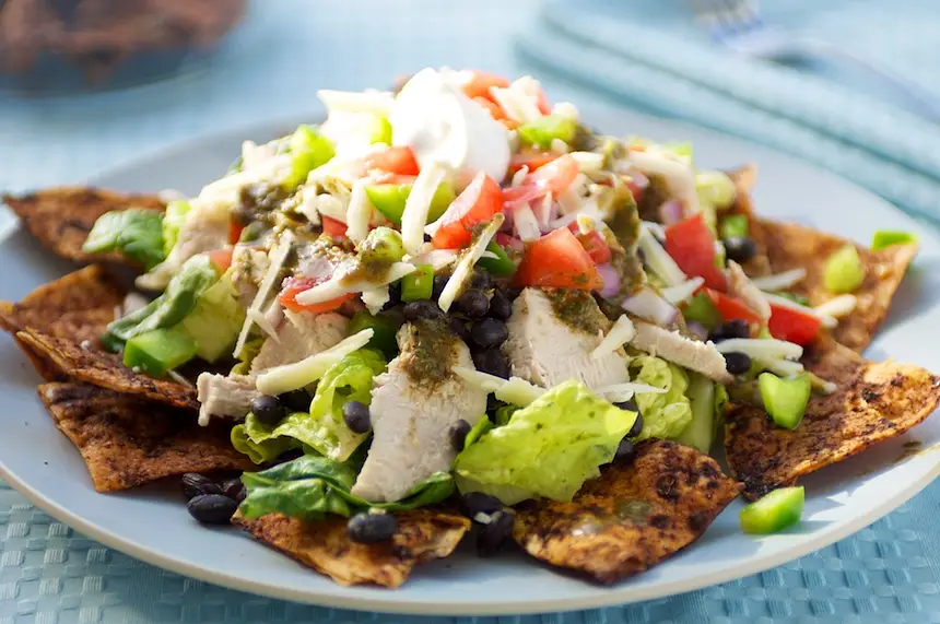 Black Bean-Taco Salad with Lime Vinaigrette