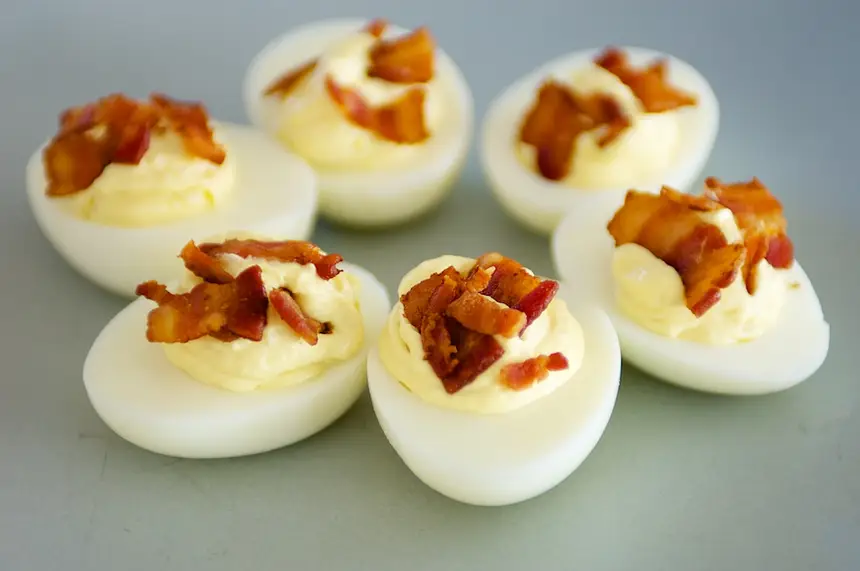 Bacon & Cheese Deviled Eggs
