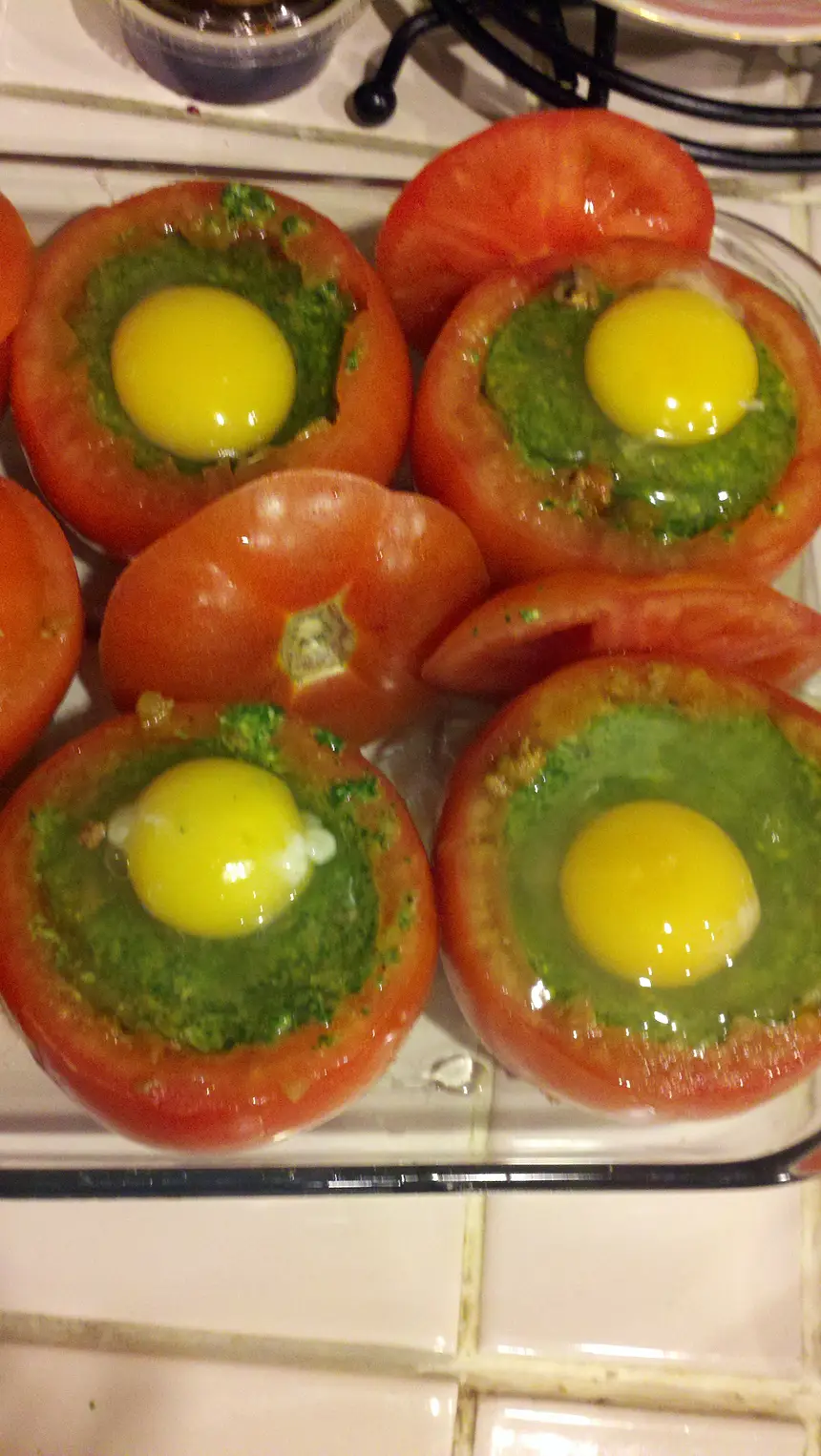 Beef & Zucchini Stuffed Tomatoes