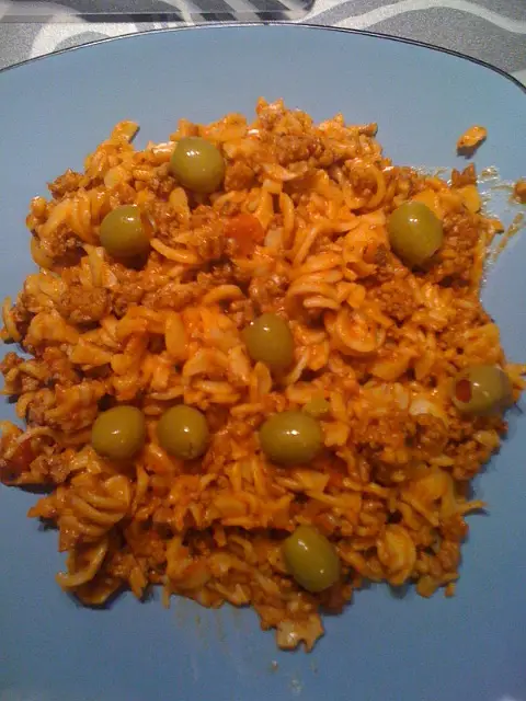 Fusilli (Pasta) Beef Skillet