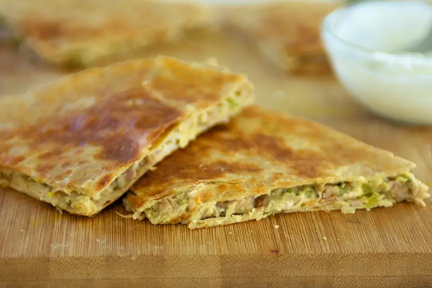 Pinto Bean & Feta Cheese Quesadillas