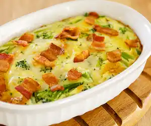 Broccoli Bacon Quiche (Crustless)