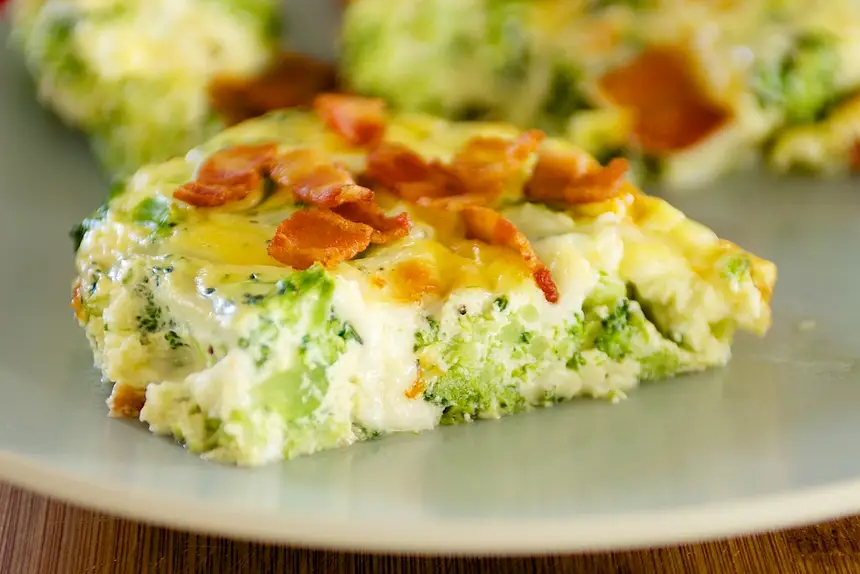 Broccoli Bacon Quiche (Crustless)